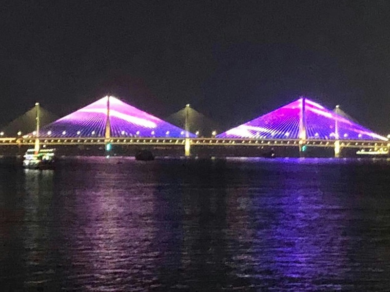 武漢江岸亮化夜景圖