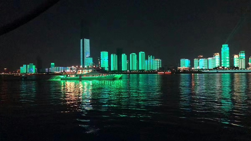 武漢江岸亮化夜景圖片
